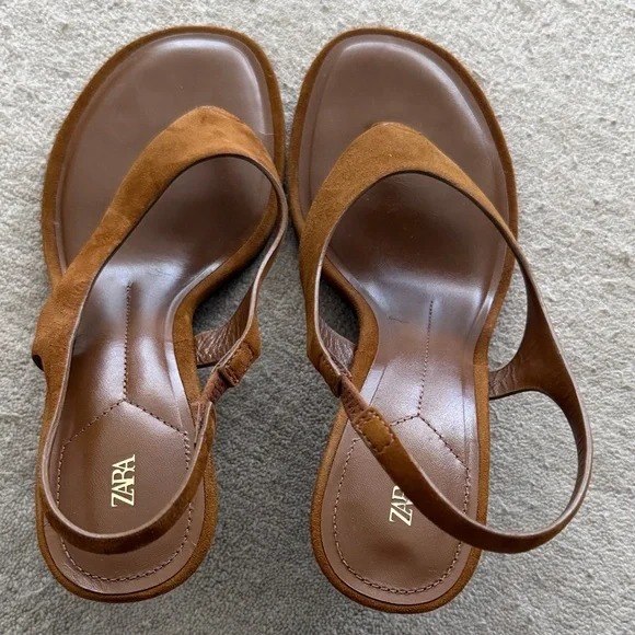 Zara Tan Women's Sandals - Picture 2 of 4